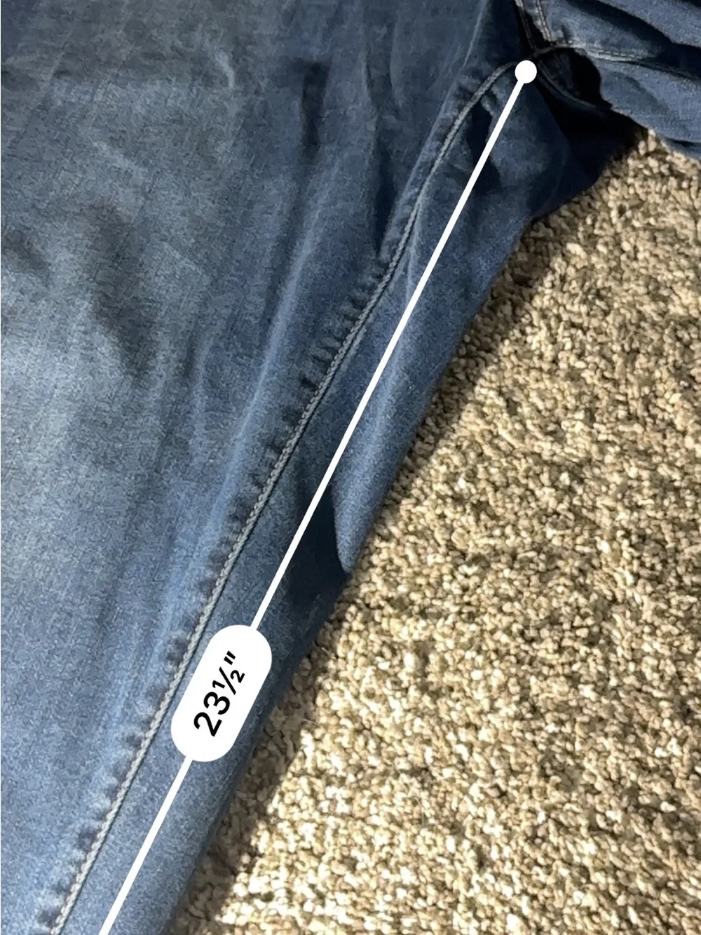 Talbots Blue Stretch Denim Women's Straight Cropped Jeans